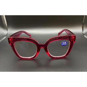 Stylish Premium Red Thick Rim Women's +2.5 Reading Glasses